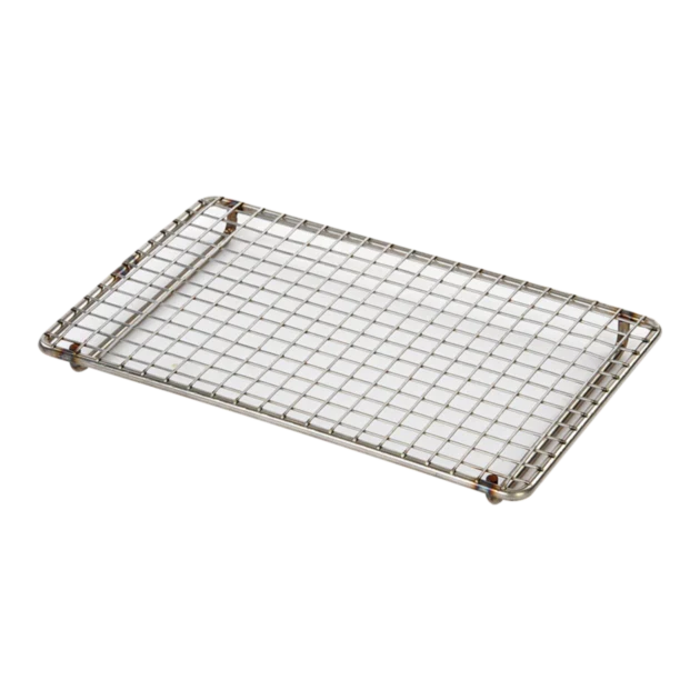 Replacement mesh grill top for the Kasai Konro Grill, showcasing a stainless steel grid design.