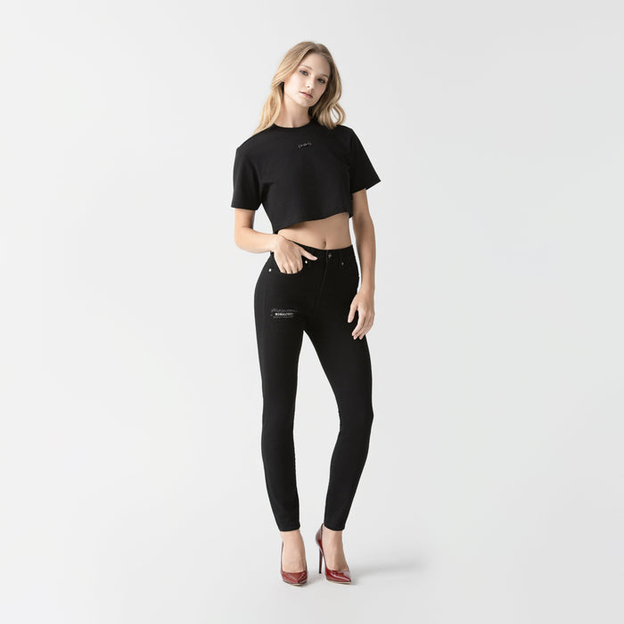 NATASHA CROP TOP WOMEN BLACK
