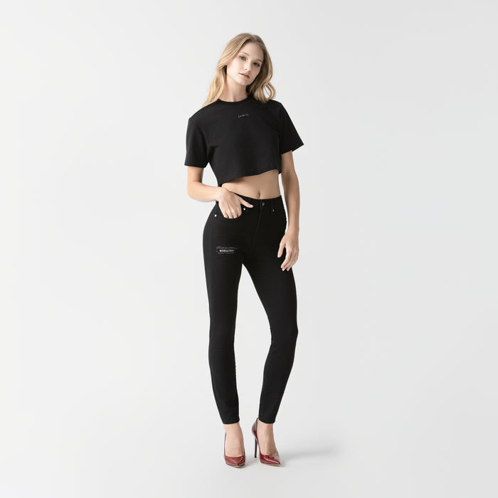 NATASHA CROP TOP WOMEN BLACK