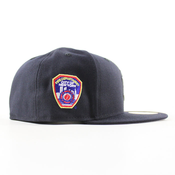New York Yankees FDNY New York City Fire Department 9-11 New Era 59Fifty Fitted Hat (Navy Gray Under Brim)
