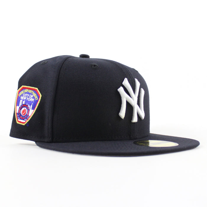 New York Yankees FDNY New York City Fire Department 9-11 New Era 59Fifty Fitted Hat (Navy Gray Under Brim)