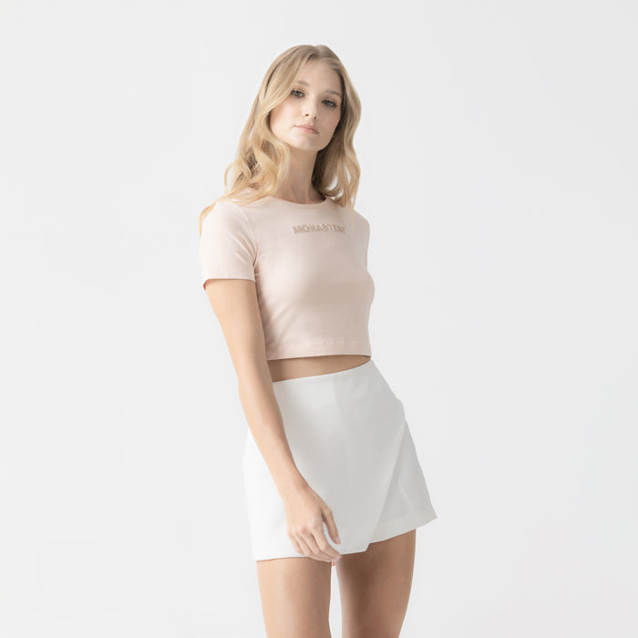 NICOLLE CROP TOP WOMEN CAMEO ROSE