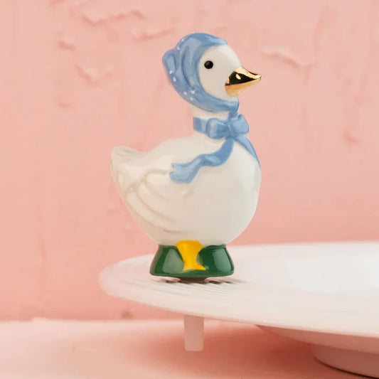 Nora Fleming Porch Pal Mini | Hand-Painted Porch Goose Mini