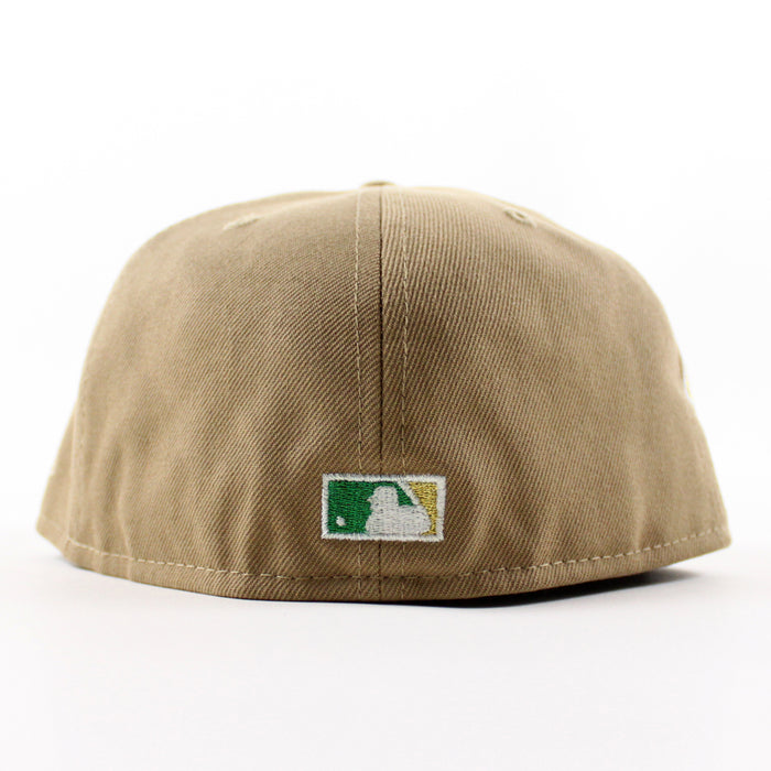 Oakland Athletics Hohokam Stadium 70 Season New Era 59Fifty Fitted Hat (Khaki Green Under Brim)
