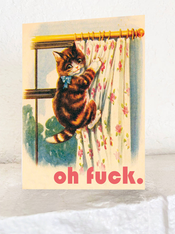 Oh Fuck Kitty Card - Domestic Domestic