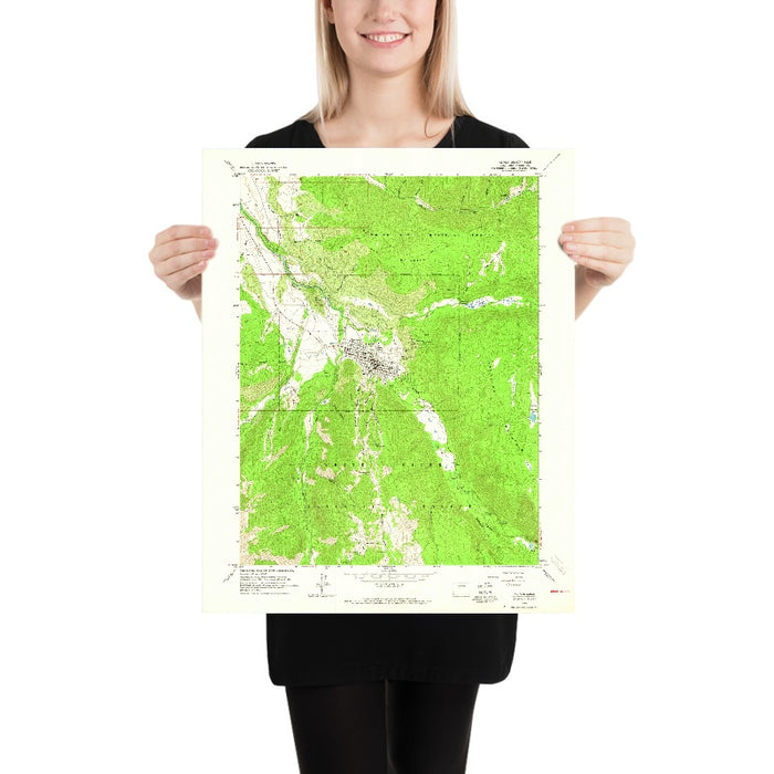 Old Map of Aspen, Colorado by USGS, 1960 – Maroon Bells & White River National Forest