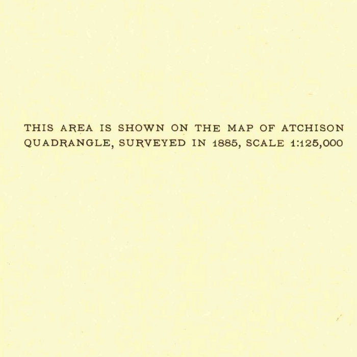 Old Map of Atchison, Kansas by USGS, 1926 – Missouri River & Marshall, Missouri