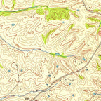 Old Map of Bardstown, Kentucky by USGS, 1953 – Nelson County, Rolling Fork River & Beech Fork River