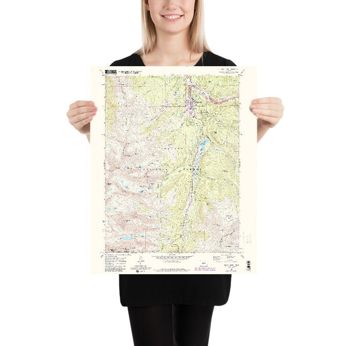 Old Map of Breckenridge, Colorado by USGS, 1970 – Frisco, Quandary Peak & Hoosier Pass