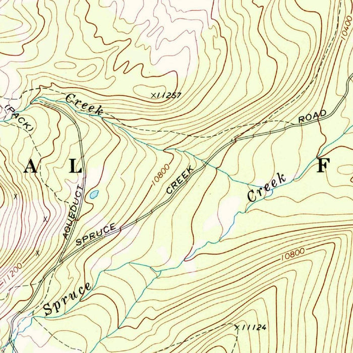 Old Map of Breckenridge, Colorado by USGS, 1970 – Frisco, Quandary Peak & Hoosier Pass