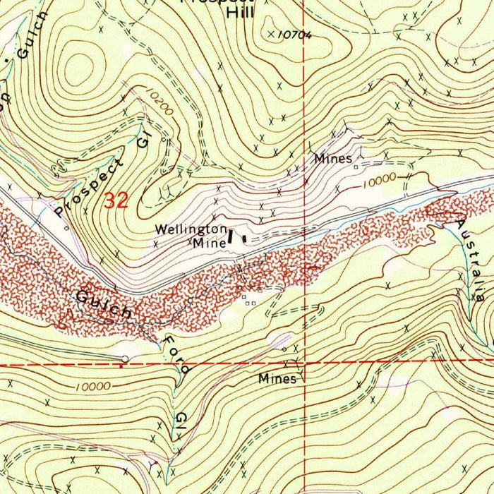 Old Map of Breckenridge, Colorado by USGS, 1970 – Frisco, Quandary Peak & Hoosier Pass