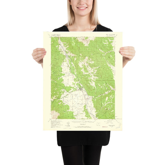 Old Map of Buena Vista, Colorado by USGS, 1955 – Arkansas River, Collegiate Peaks & Mount Princeton