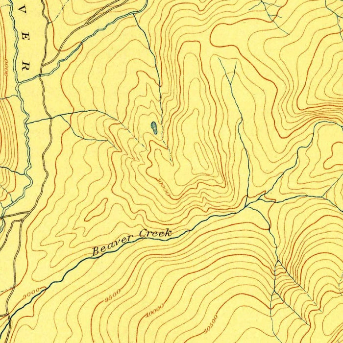 Old Map of Crested Butte, Colorado by USGS, 1893 – Gothic, Kebler Pass & West Elk Mountains