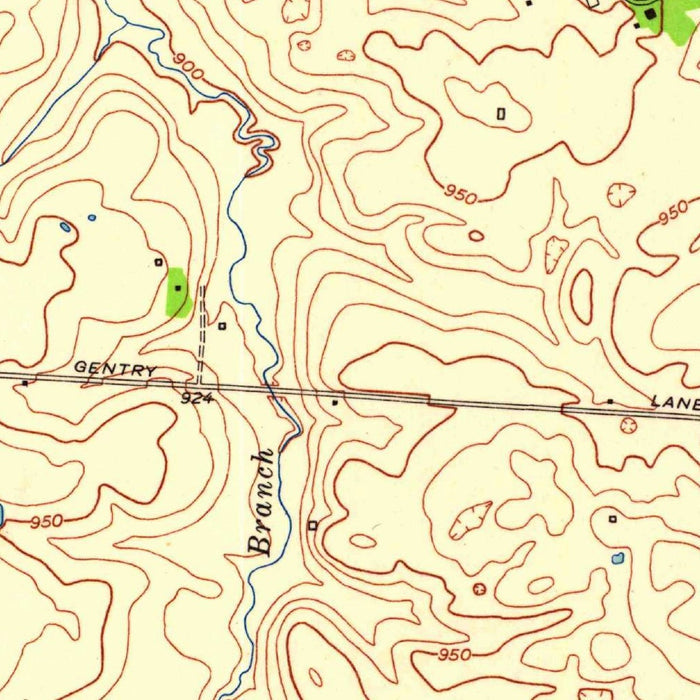 Old Map of Danville, Kentucky by USGS, 1952 – Boyle County, Junction City & Perryville
