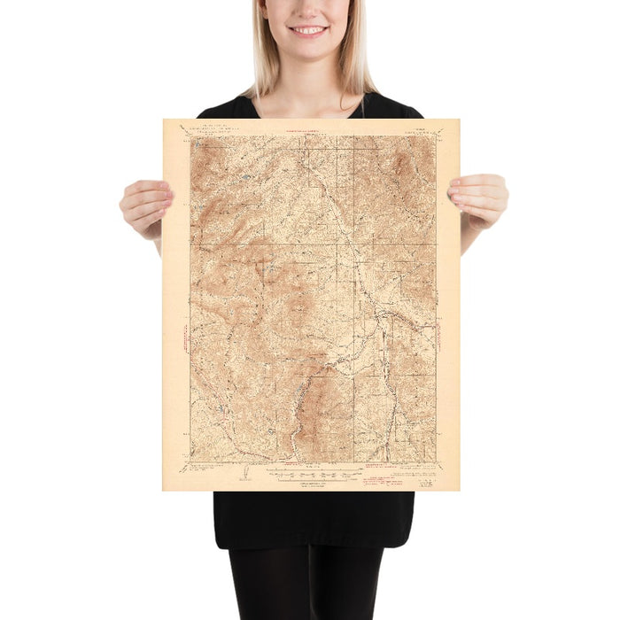 Old Map of Dillon, Colorado by USGS, 1934 – Frisco, Blue River & Ten Mile Canyon