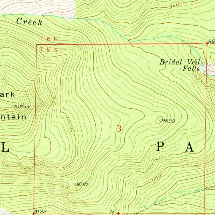 Old Map of Estes Park, Colorado by USGS, 1961 – Rocky Mountain National Park & Bear Lake