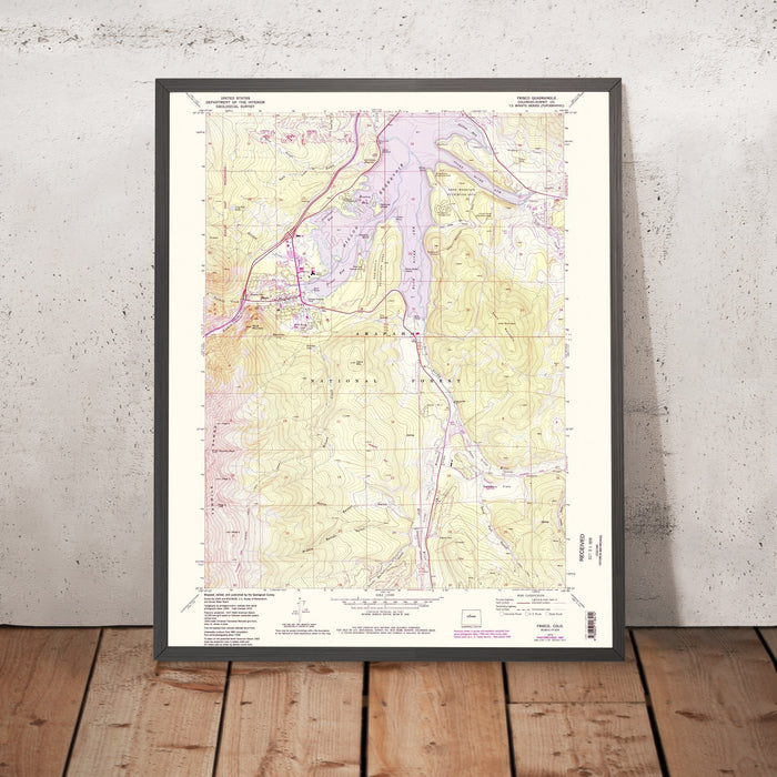 Old Map of Frisco, Colorado by USGS, 1970 – Dillon Reservoir & Breckenridge