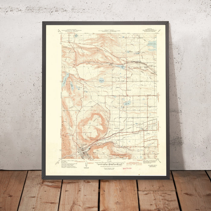 Old Map of Golden, Colorado by USGS, 1944 – Clear Creek & Lookout Mountain