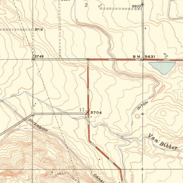 Old Map of Golden, Colorado by USGS, 1944 – Clear Creek & Lookout Mountain