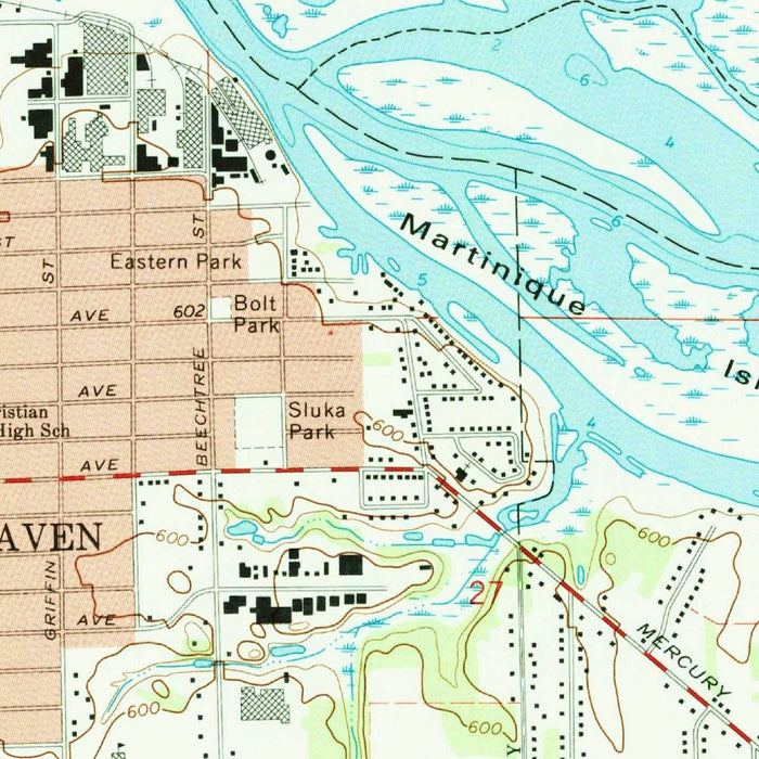 Old Map of Grand Haven, Michigan by USGS, 1972 – Lake Michigan, Grand River & Spring Lake