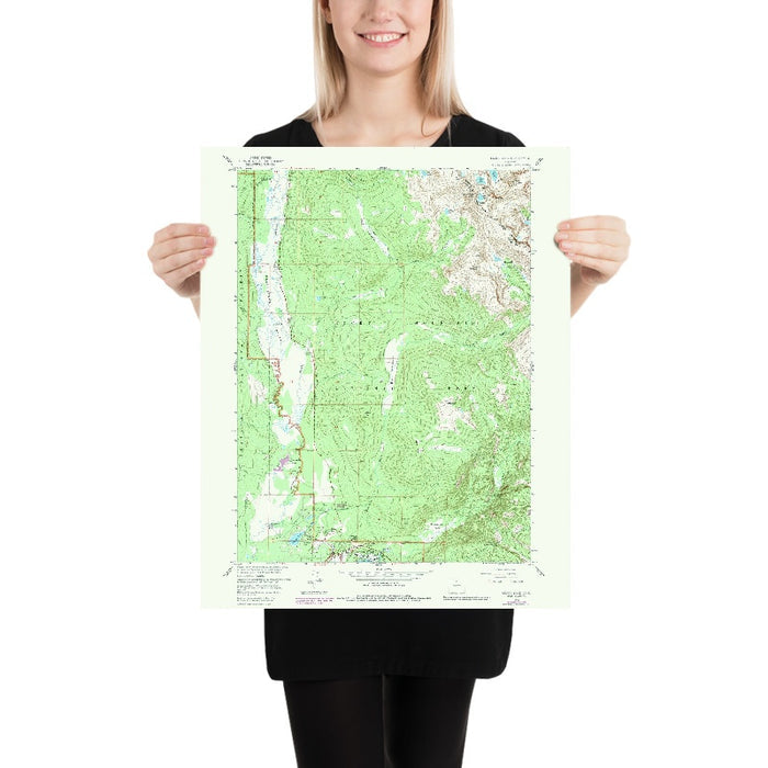 Old Map of Grand Lake, Colorado by USGS, 1958 – Rocky Mountain National Park & Shadow Mountain Lake