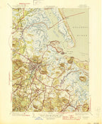 Old Map of Ipswich, Massachusetts by USGS, 1945 – Plum Island, Ipswich Bay & Cape Ann