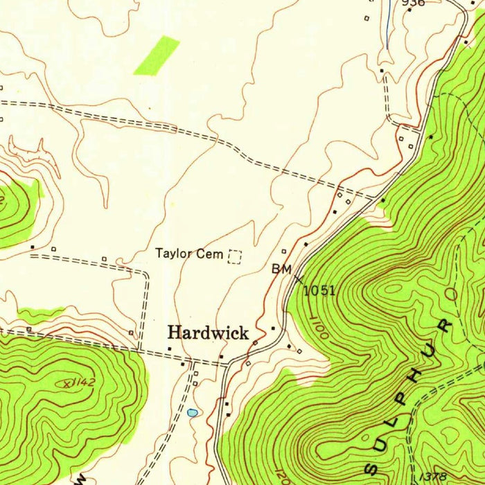 Old Map of Lake Cumberland, Kentucky by USGS, 1953 – Jamestown, Russell Springs & Cumberland River