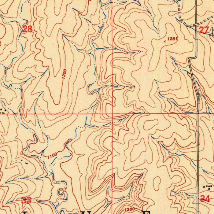 Old Map of Manhattan, Kansas by USGS, 1950 – Kansas State College & Kansas River
