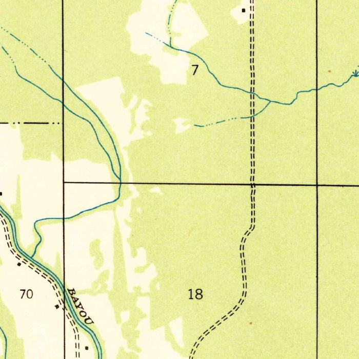 Old Map of Natchitoches, Louisiana by USGS, 1937 – Red River & Lake Natchitoches