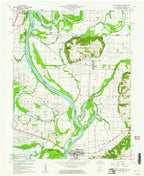 Old Map of New Harmony, Indiana by USGS, 1959 – Wabash River & Bethel