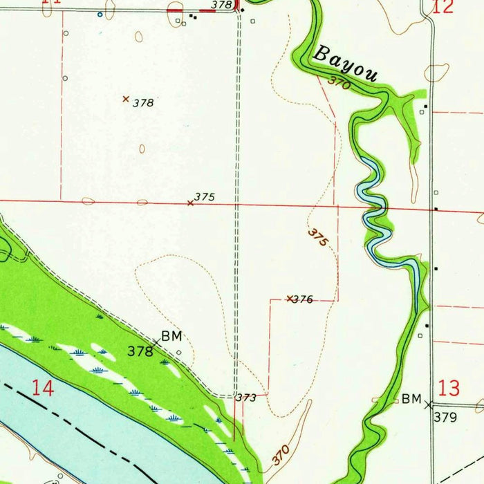 Old Map of New Harmony, Indiana by USGS, 1959 – Wabash River & Bethel