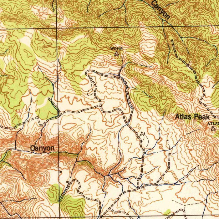 Old Map of Sonoma, California by USGS, 1942 – Napa, Yountville & Napa River