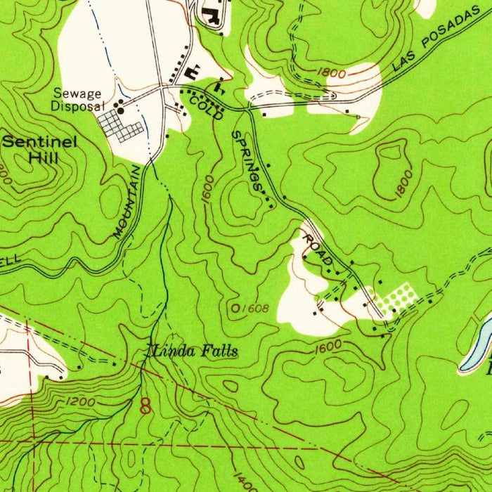 Old Map of St. Helena, California by USGS, 1960 – Napa Valley, Lake Hennessey & Howell Mountain