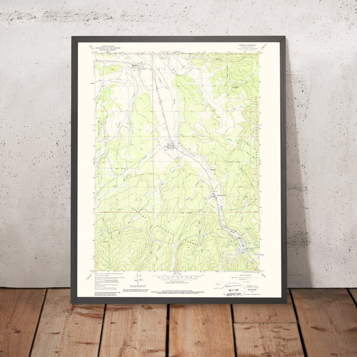 Old Map of Winter Park, Colorado by USGS, 1957 – Fraser, Berthoud Falls & Fraser River