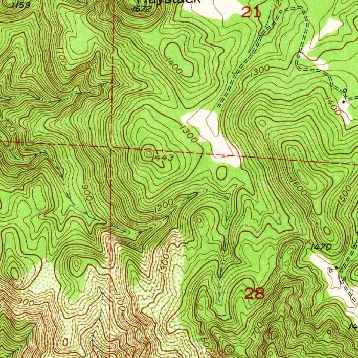 Old Map of Yountville, California by USGS, 1951 – Napa River, Lake Hennessey & Valley of the Moon