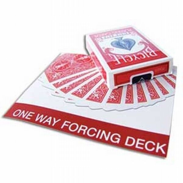 One Way Forcing Deck - Bicycle Poker Size Red or Blue Playing Cards