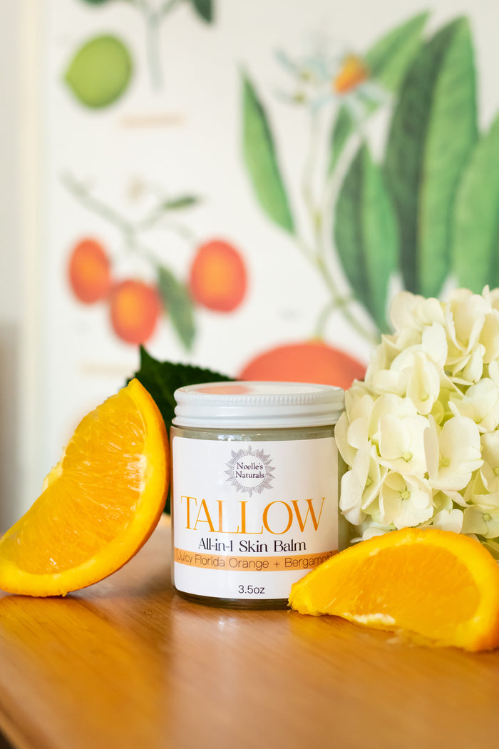 Organic Tallow Balm [Juicy Florida Orange + Bergamot] 3.5oz