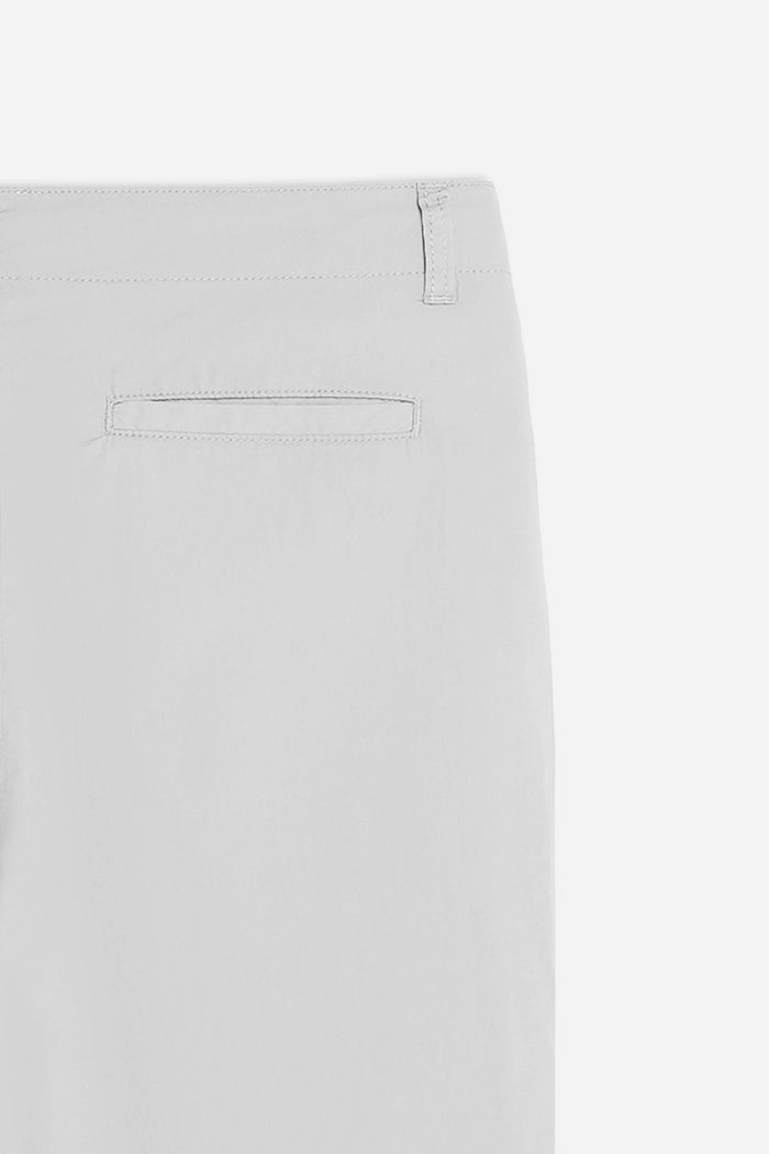 PANTALONE CHINO DOPPIA PENCE GRIGIO GHIACCIO