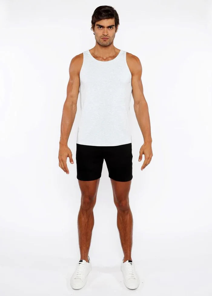 Pastel Blue Rib Stretch Modal Tank Sta-16004-02
