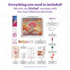 Peach Mushroom Twilight - Diamond Art Club DIY Kit