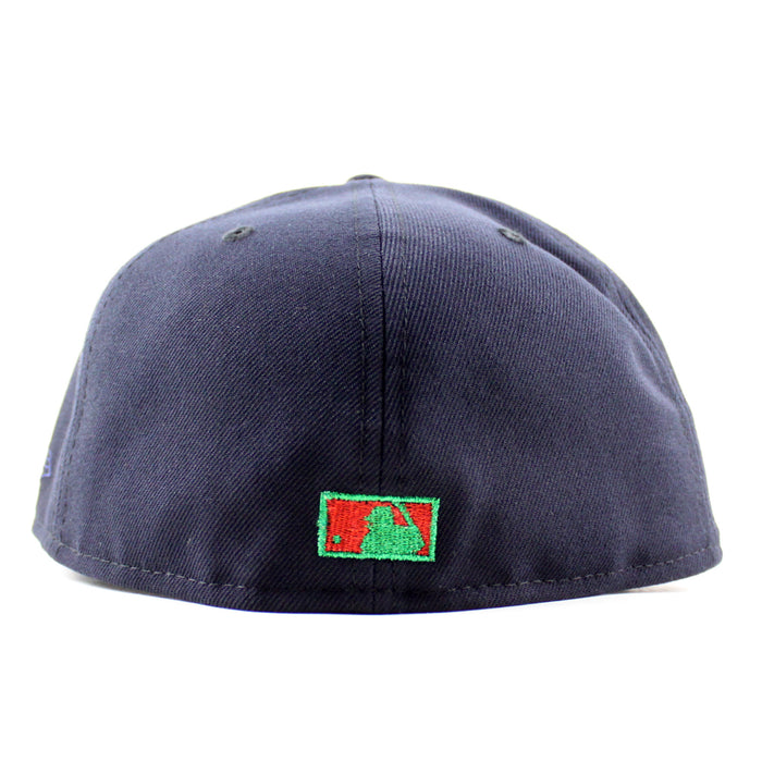 Philadelphia Phillies Liberty Bell Patch 59Fifty New Era Fitted Hat (Navy and Green Under Brim)