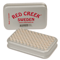 A product picture of the Red Creek Fine White 4mm Nylon Racing Silver Hand Brush