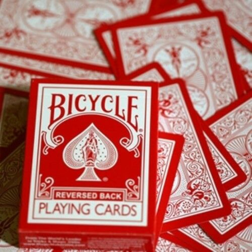 Reversed Back Bicycle Card Decks: Green / Blue / Black / Red / Yellow / Orange / Pink and Purple!