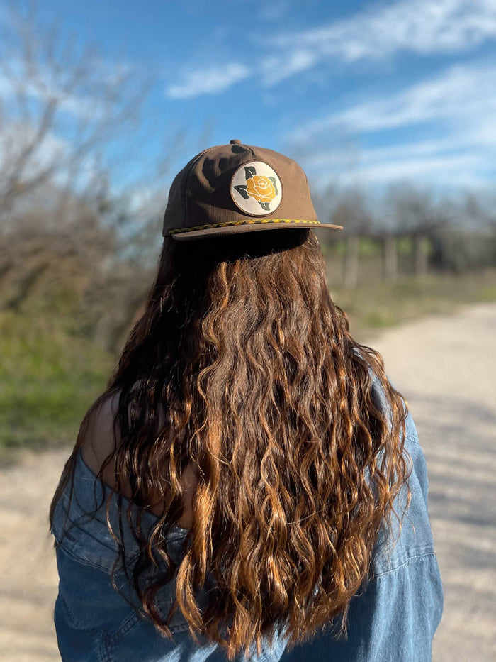 River Road Clothing Company - Yellow Rose Snapback Rope Hat