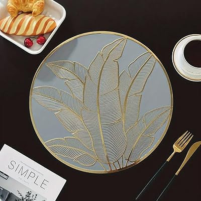 Round Banana Leaf Table Place Mats