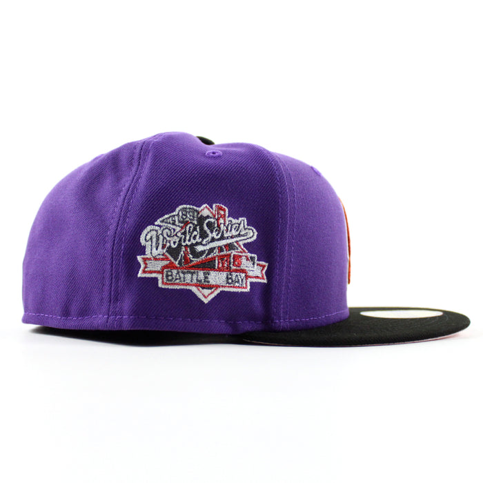 San Francisco Giants 1989 Battle of the bay New Era 59Fifty Fitted Hat (Purple Black Pink Under Brim)