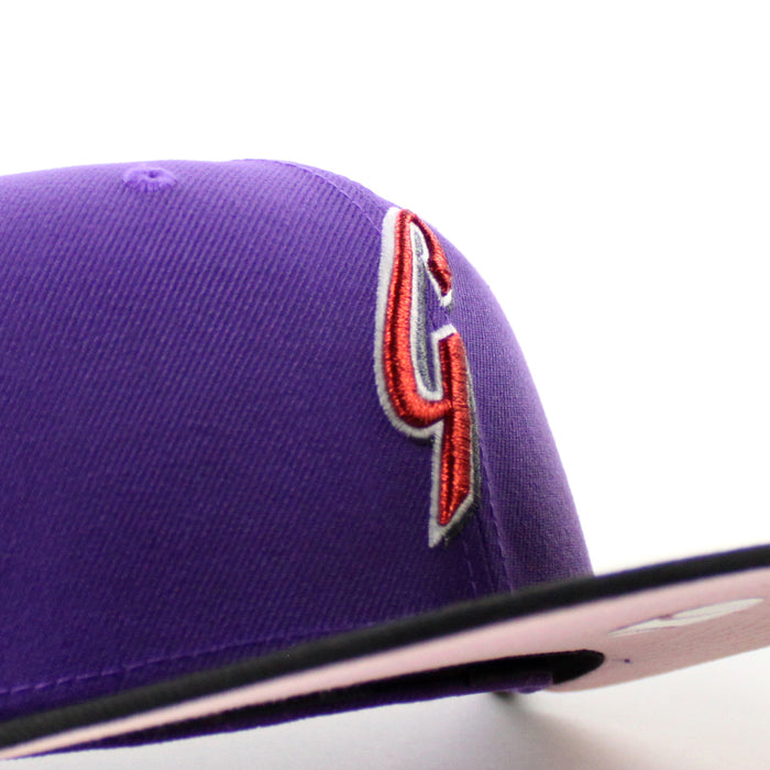 San Francisco Giants 1989 Battle of the bay New Era 59Fifty Fitted Hat (Purple Black Pink Under Brim)