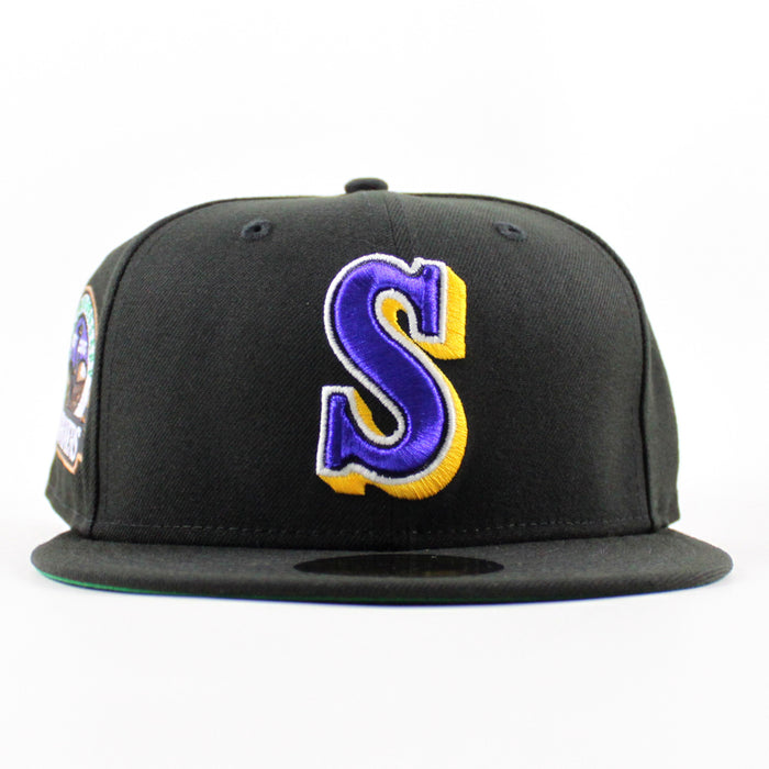 Seattle Mariners 30TH Anniversary New Era 59Fifty Fitted Hat (Black Green Under Brim)