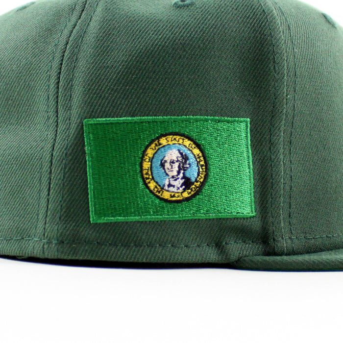 Seattle Mariners x WASHINGTON State New Era 59Fifty Fitted Hat (Cilantro Green Green Under Brim)