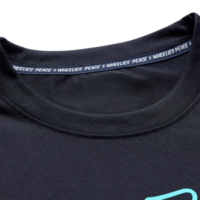 Skyline Ride SS Tee Signature Black / Real Teal